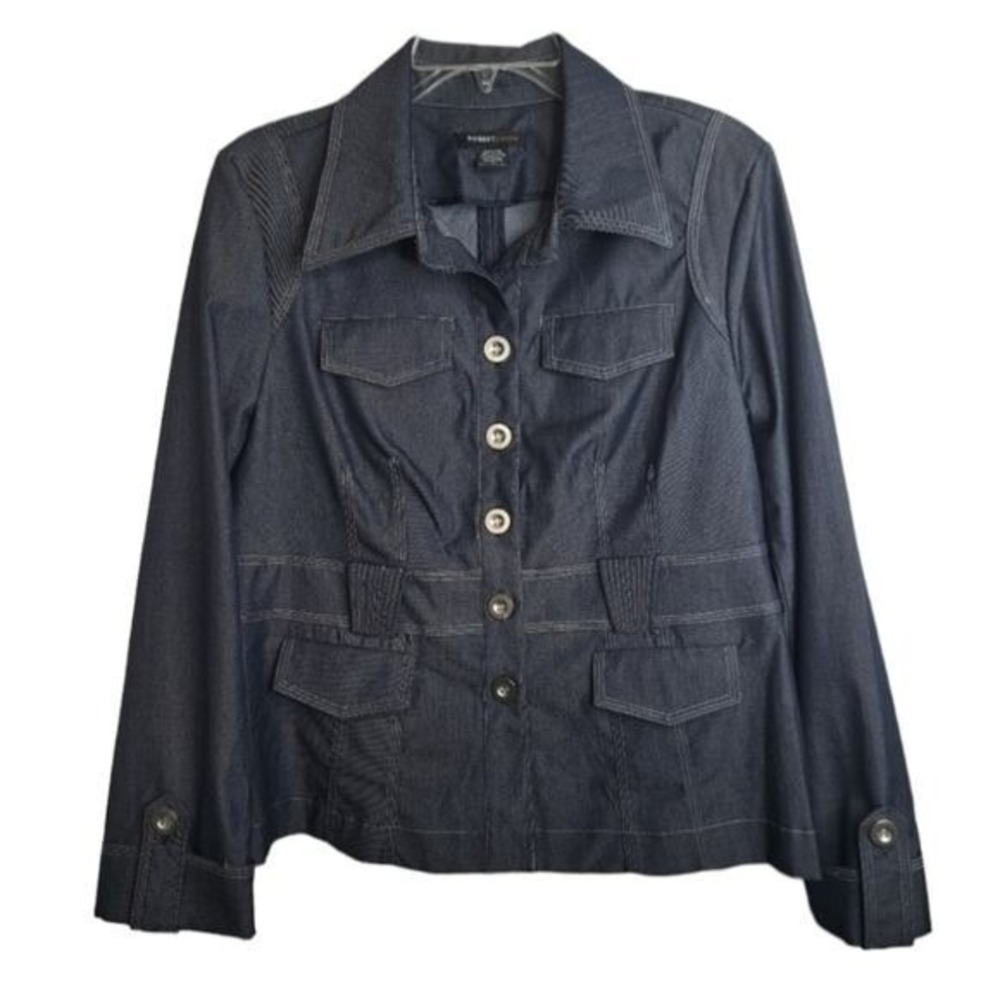 Robert Louis Women's Blue/Grey Coat Size‎ L